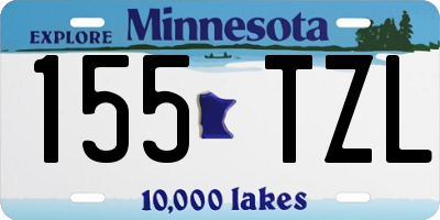 MN license plate 155TZL