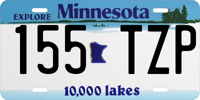 MN license plate 155TZP
