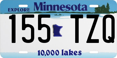 MN license plate 155TZQ