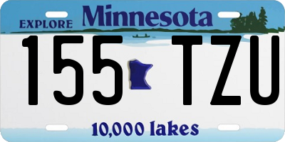 MN license plate 155TZU