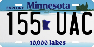 MN license plate 155UAC