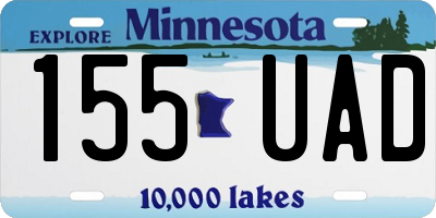 MN license plate 155UAD