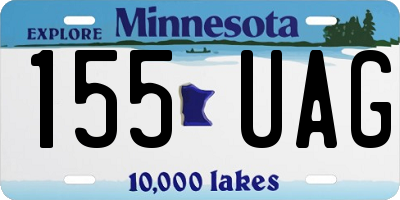 MN license plate 155UAG