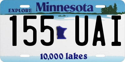 MN license plate 155UAI
