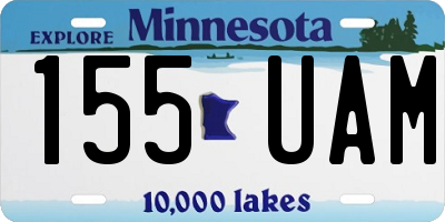 MN license plate 155UAM