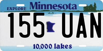 MN license plate 155UAN