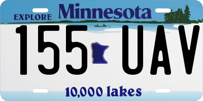 MN license plate 155UAV