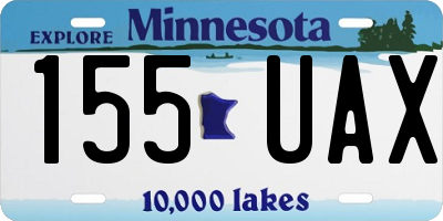 MN license plate 155UAX