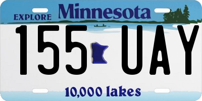 MN license plate 155UAY