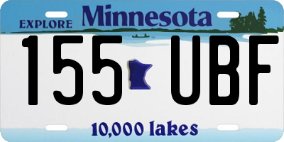 MN license plate 155UBF