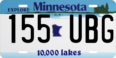 MN license plate 155UBG