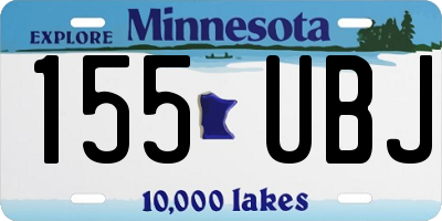 MN license plate 155UBJ