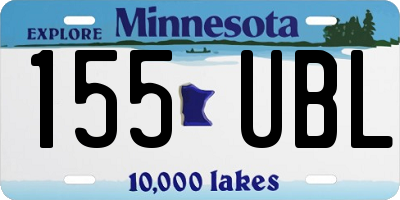 MN license plate 155UBL