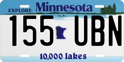 MN license plate 155UBN