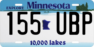 MN license plate 155UBP