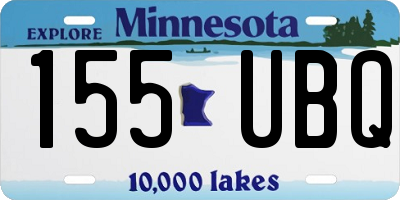 MN license plate 155UBQ