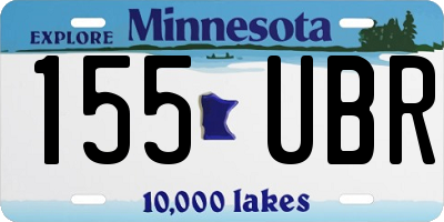 MN license plate 155UBR