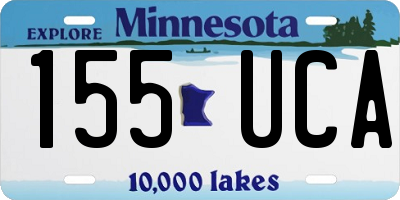 MN license plate 155UCA