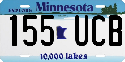 MN license plate 155UCB