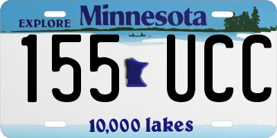 MN license plate 155UCC