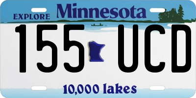 MN license plate 155UCD