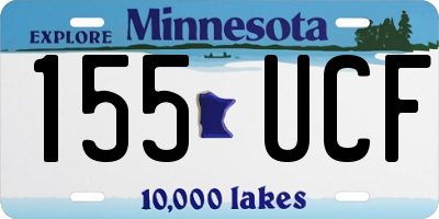 MN license plate 155UCF