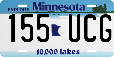 MN license plate 155UCG