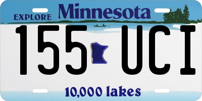 MN license plate 155UCI