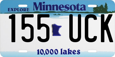 MN license plate 155UCK