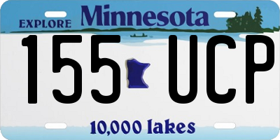 MN license plate 155UCP