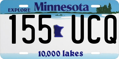 MN license plate 155UCQ