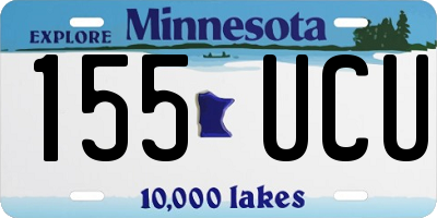 MN license plate 155UCU