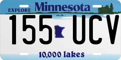 MN license plate 155UCV