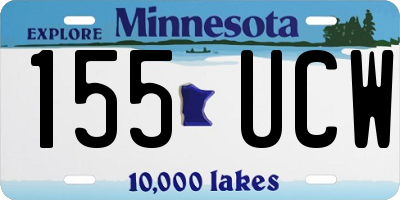 MN license plate 155UCW