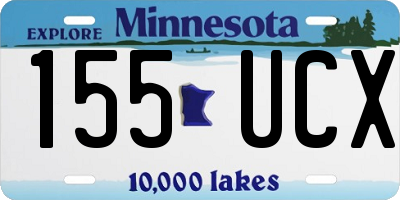 MN license plate 155UCX