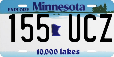 MN license plate 155UCZ