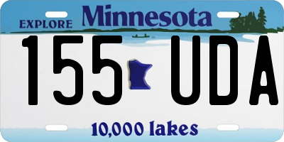 MN license plate 155UDA