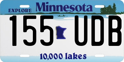 MN license plate 155UDB