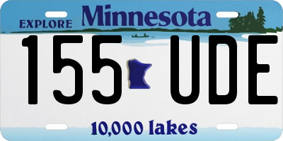 MN license plate 155UDE