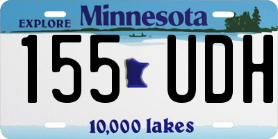 MN license plate 155UDH