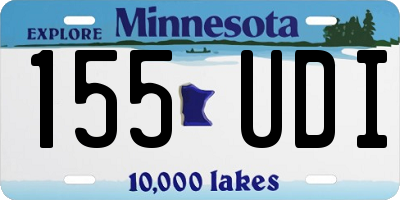 MN license plate 155UDI