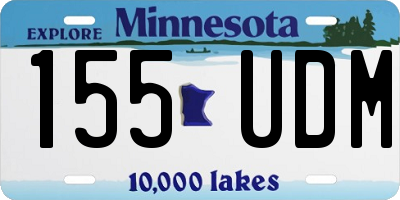 MN license plate 155UDM