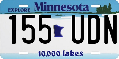 MN license plate 155UDN