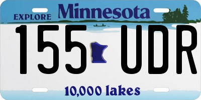 MN license plate 155UDR