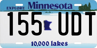 MN license plate 155UDT