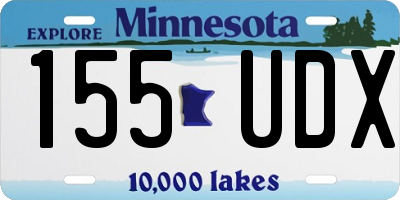 MN license plate 155UDX