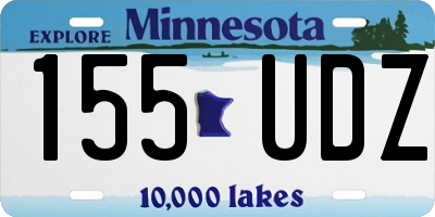 MN license plate 155UDZ