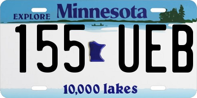 MN license plate 155UEB