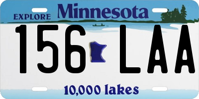 MN license plate 156LAA