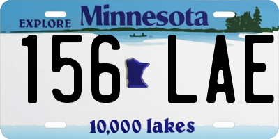 MN license plate 156LAE